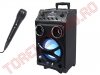 Boxa 10" 100W Amplificata Portabila cu Acumulator, Karaoke, Bluetooth, Intrare Chitara Electrica si Player USB XF1000KB-TREVI /WT 