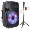 Boxe Amplificate > Boxa Activa Party-15Pack/EP iluminat LED cu stand si microfon BT/USB/SD/FM  